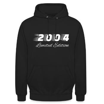 18th Birthday Boy Girl 2004 Limited Edition Birth - Unisex Hoodie - black - Front - Alina (178cm) & Michal (187cm)