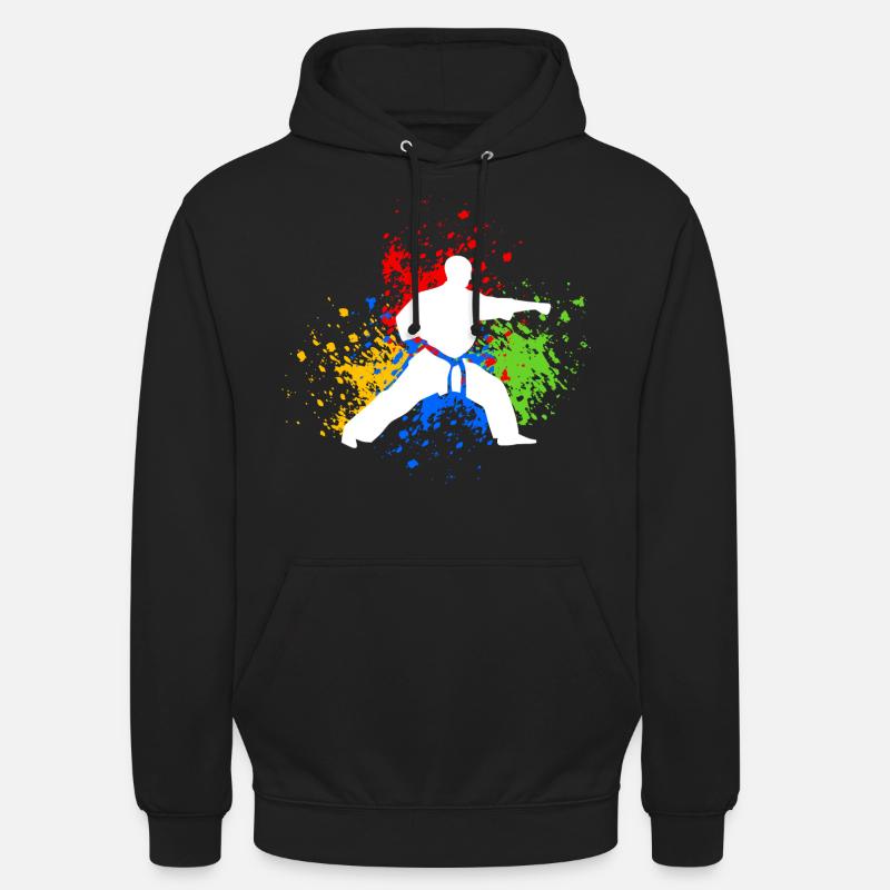 Karate Freizeit Geschenk Karateka - Unisex Hoodie - Schwarz