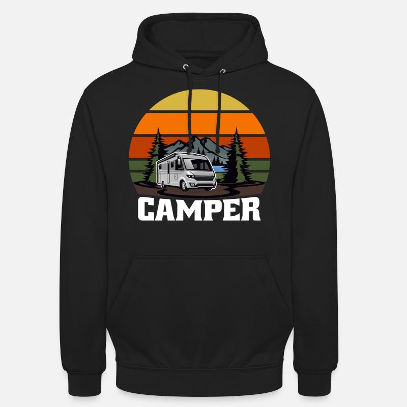 Cadeau Camper Camper Caravan - Sweat-shirt à capuche unisexe - noir