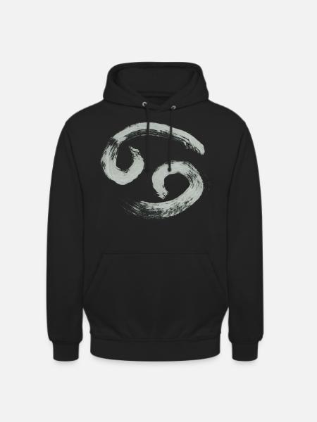 Sternzeichen Krebs - Unisex Hoodie - Schwarz