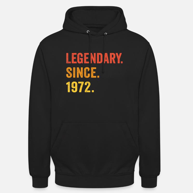 Legendary since 1972 - Sweat-shirt à capuche unisexe - noir