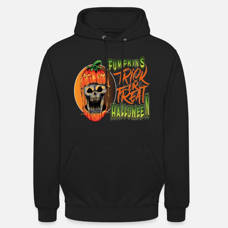 Kürbisse Halloween Süßes oder Saures - Unisex Hoodie - Schwarz