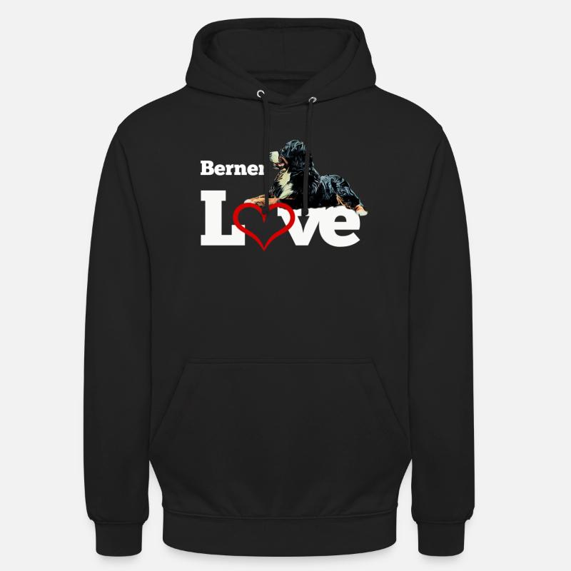 Bouvier bernois - Sweat-shirt à capuche unisexe - noir
