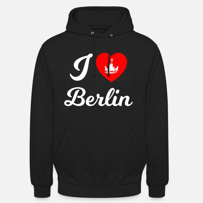 Die Berliner Herzen - Unisex Hoodie - Schwarz