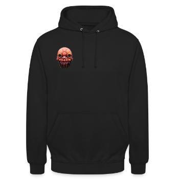 Tentacleface - Unisex Hoodie - Schwarz - Vorne - Alina (178cm) & Michal (187cm)