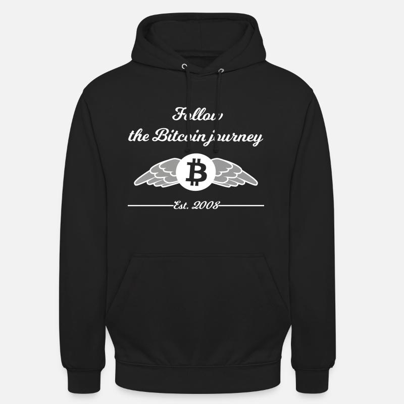 Suivez l’aventure Bitcoin - Sweat-shirt à capuche unisexe - noir