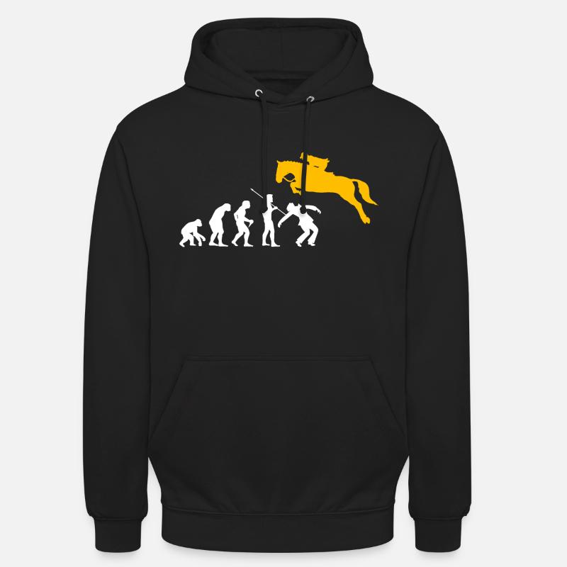 Drôle de cavalier de saut d’obstacles Cavalier Cavalier cavalier Cavalier Sweat-shirt à capuche unisexe