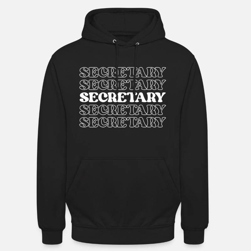 Secrétaire, Assistante Administrative Exécutive - Sweat-shirt à capuche unisexe - noir