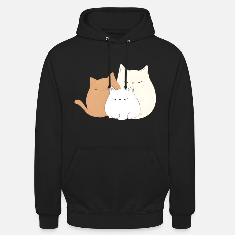 3 kittens - Unisex Hoodie - black