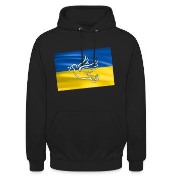 Stop the War - Unisex Hoodie - black - Front - Alina (178cm) & Michal (187cm)