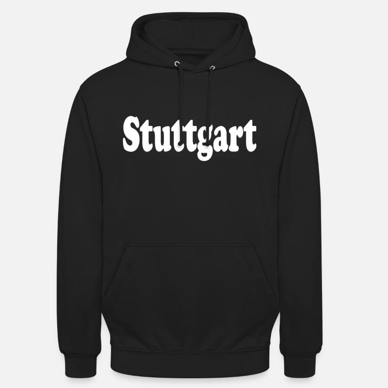 Stuttgart - Sweat-shirt à capuche unisexe - noir