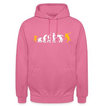 Disc golf - Sweat-shirt à capuche unisexe - rose - Devant - Alina (178cm) & Michal (187cm)