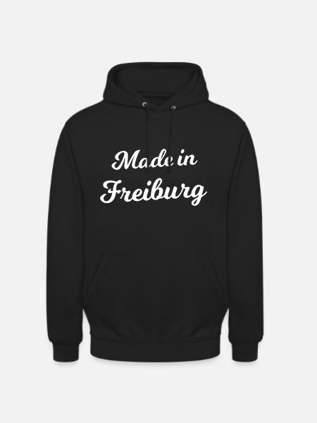 Né à Fribourg - Sweat-shirt à capuche unisexe - noir