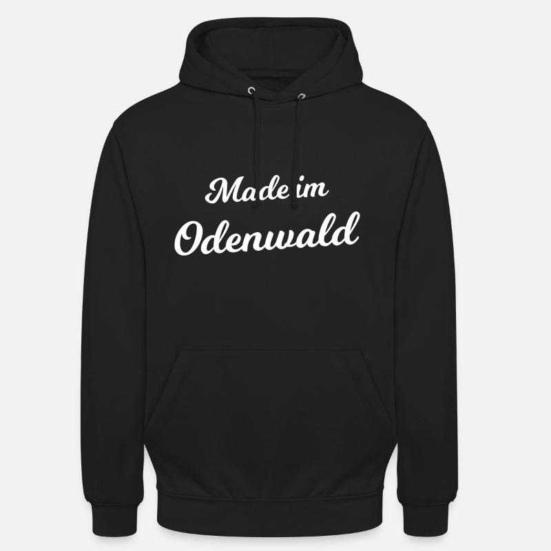 De la belle Odenwald - Sweat-shirt à capuche unisexe - noir