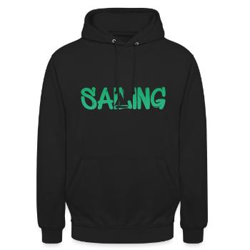 Sailing - Unisex Hoodie - Schwarz - Vorne - Alina (178cm) & Michal (187cm)