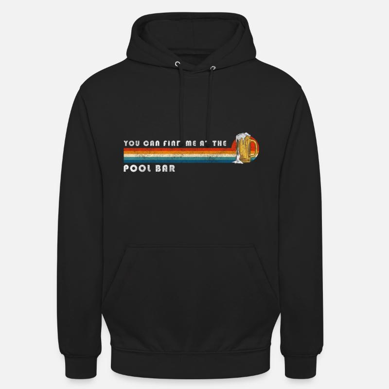 Pool Party Baignade Heure - Sweat-shirt à capuche unisexe - noir