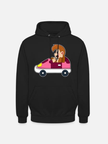 Monkey Car - Unisex Hoodie - black