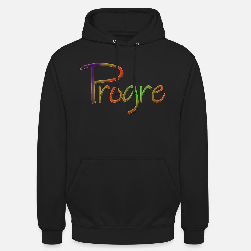 Progressif - Sweat-shirt à capuche unisexe - noir