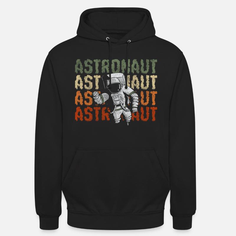 Cosmonaute spatial - Sweat-shirt à capuche unisexe - noir