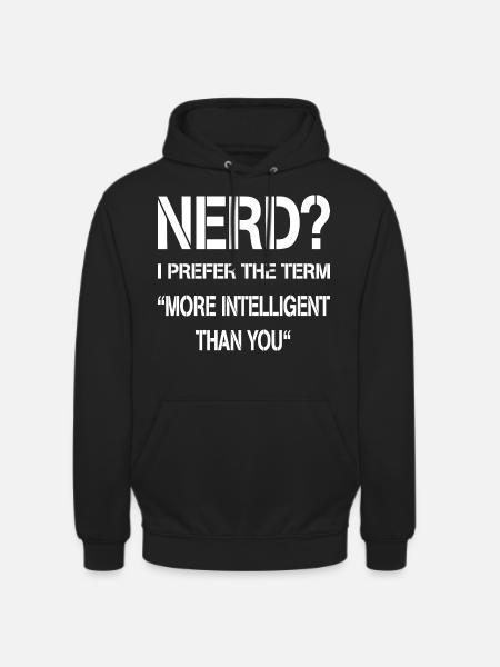 Nerd - Unisex Hoodie - Schwarz