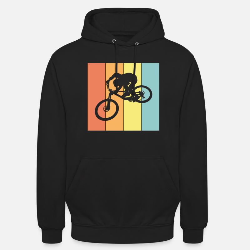 Biker MIT Biken - Unisex Hoodie - Schwarz