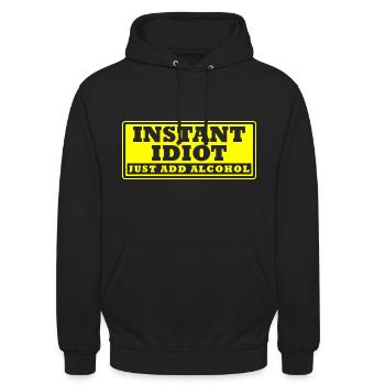 Sarkasmus Komisch Böse Bürohumor - Unisex Hoodie - Schwarz - Vorne - Alina (178cm) & Michal (187cm)