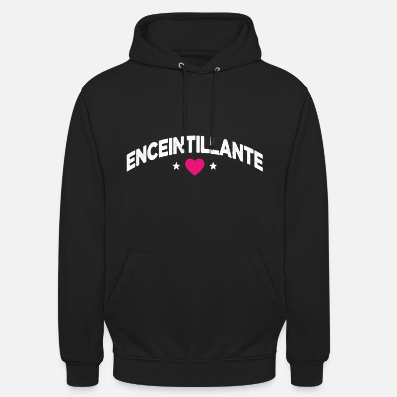 Future Maman Enceinte Grossesse Enceintillante - Sweat-shirt à capuche unisexe - noir