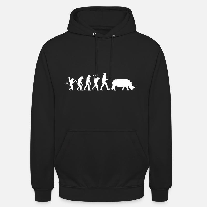 Rhino Rhino Evolution - Unisex Hoodie - black