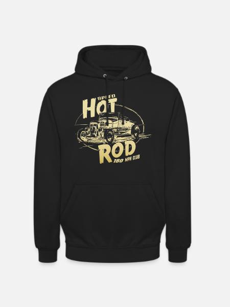Hot rod garage V8 - Unisex Hoodie - black