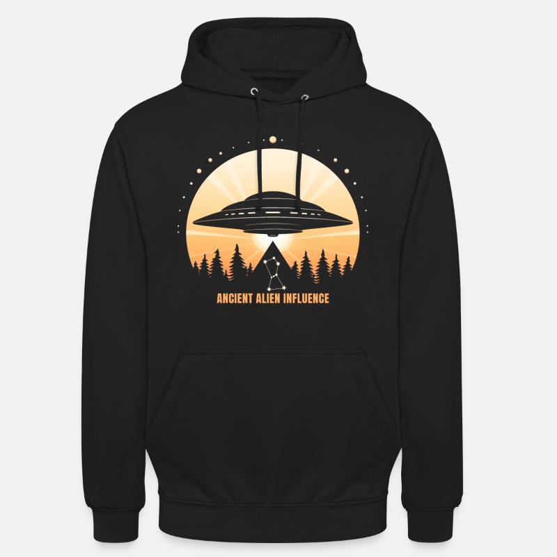 Ancient Alien Influence – UFO Orion Pyramid - Unisex Hoodie - black