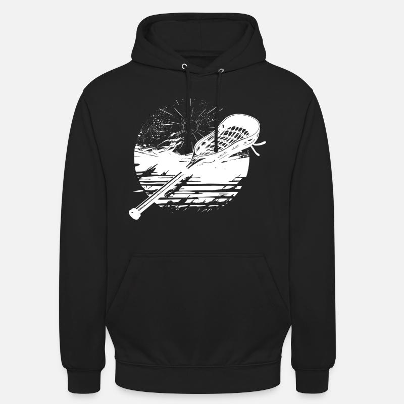 Graphique du bâton de crosse - Sweat-shirt à capuche unisexe - noir