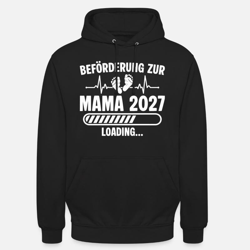 Annoncez la future future maman 2027 - Sweat-shirt à capuche unisexe - noir