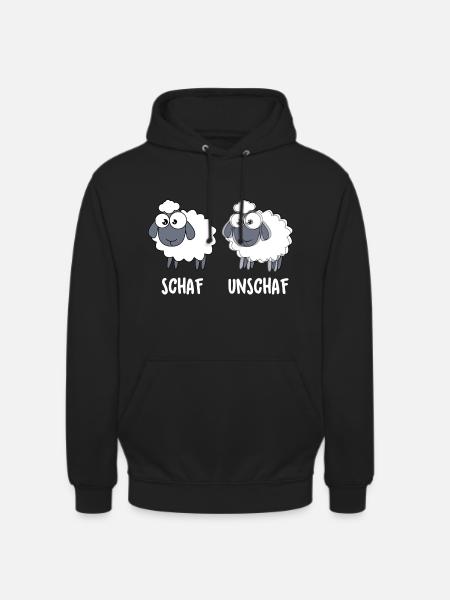 Schaf Unschaf - Unisex Hoodie - Schwarz