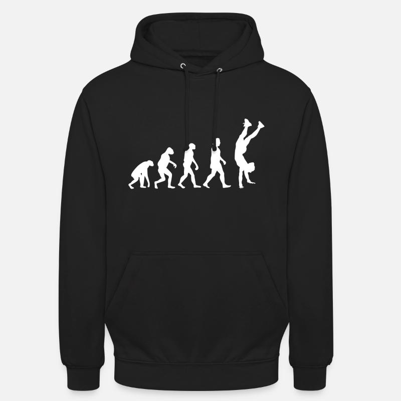 Evolution du renversé - Sweat-shirt à capuche unisexe - noir