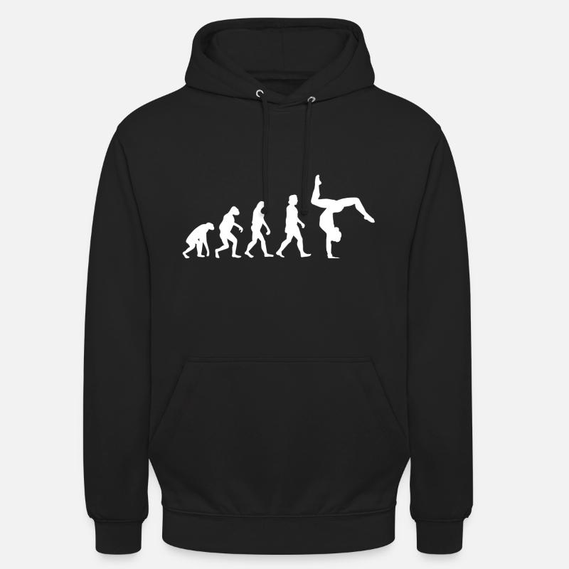 Evolution du renversé - Sweat-shirt à capuche unisexe - noir