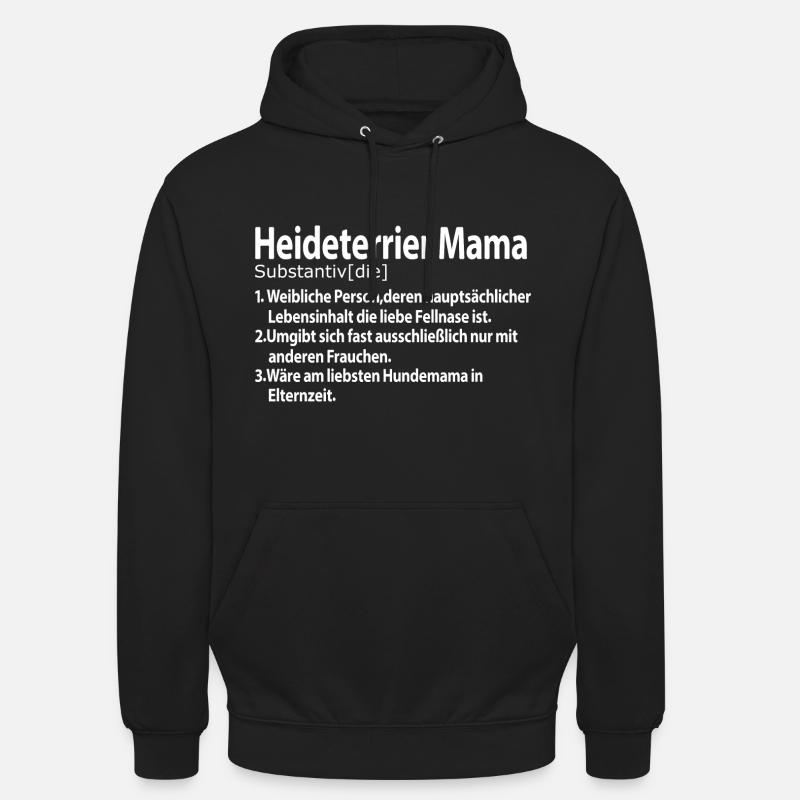 Heideterrier Mama Definition - Unisex Hoodie - Schwarz