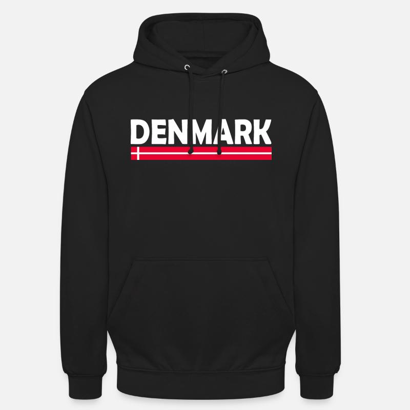 Denmark - Sweat-shirt à capuche unisexe - noir