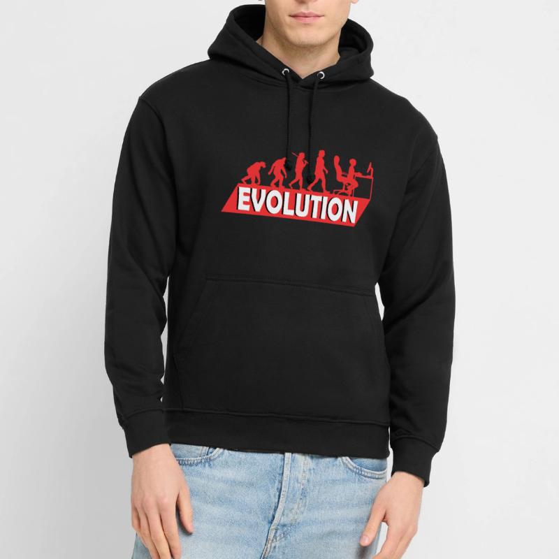 Computer Nerd Programmeur Evolution drôle Sweat-shirt à capuche unisexe
