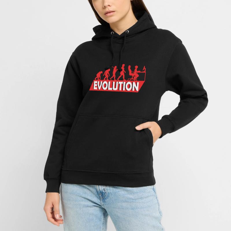 Computer Nerd Programmeur Evolution drôle Sweat-shirt à capuche unisexe