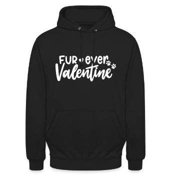 14. Februar Valentinstag-Geschenk Hunde-Besitzer - Unisex Hoodie - Schwarz - Vorne - Alina (178cm) & Michal (187cm)