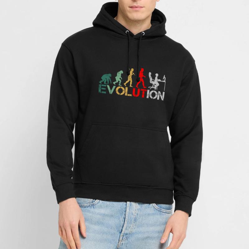 Computer Nerd Programmeur Evolution drôle Sweat-shirt à capuche unisexe