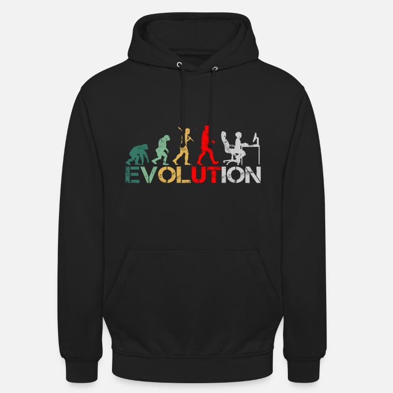 Computer Nerd Programmierer Evolution witzige - Unisex Hoodie - Schwarz
