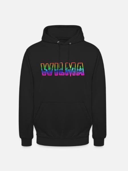 wilma rs rainbow - Unisex Hoodie - black
