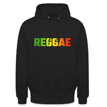 reggae - Unisex Hoodie - Schwarz - Vorne - Alina (178cm) & Michal (187cm)