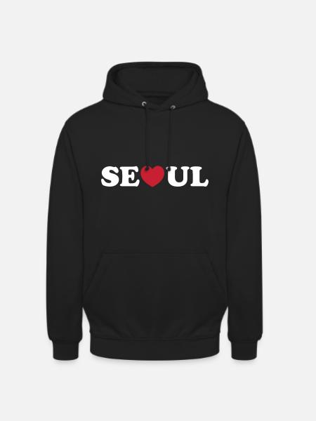 Seoul Love Heart - Unisex Hoodie - black