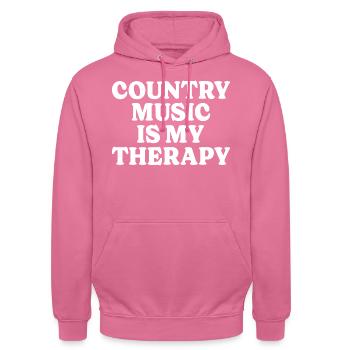Musicien Thérapie Musique Country - Sweat-shirt à capuche unisexe - rose - Devant - Alina (178cm) & Michal (187cm)