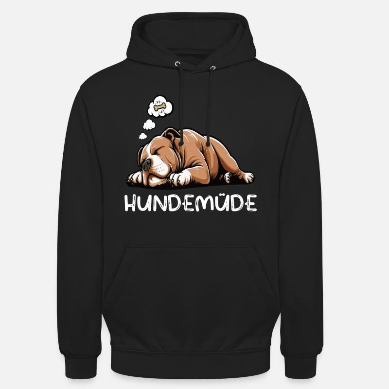 Hundemüde American Bully Bully Pit Bullybesitzer - Unisex Hoodie - Schwarz
