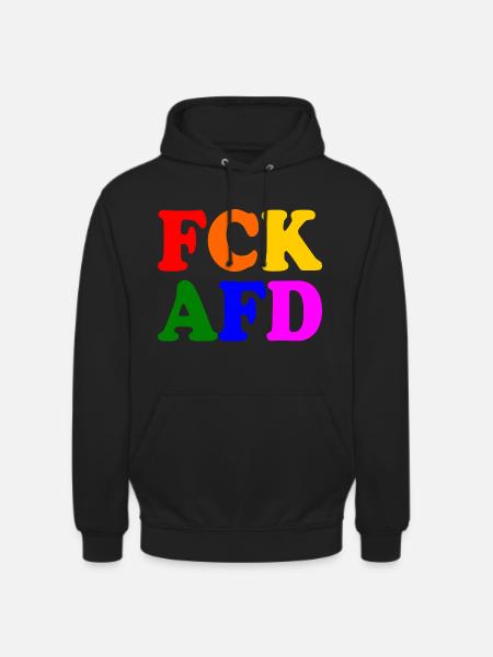 Fck afd - Unisex Hoodie - Schwarz