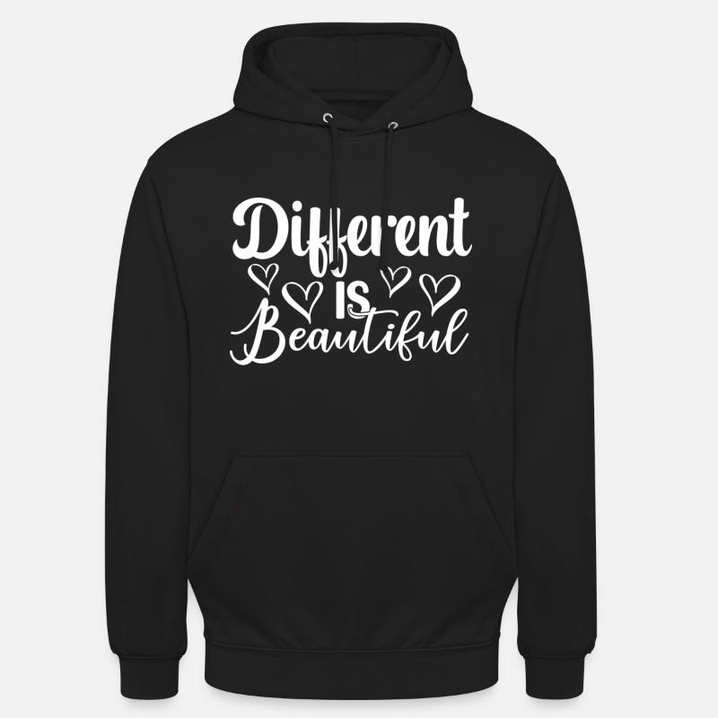 Différent est beau - Sweat-shirt à capuche unisexe - noir