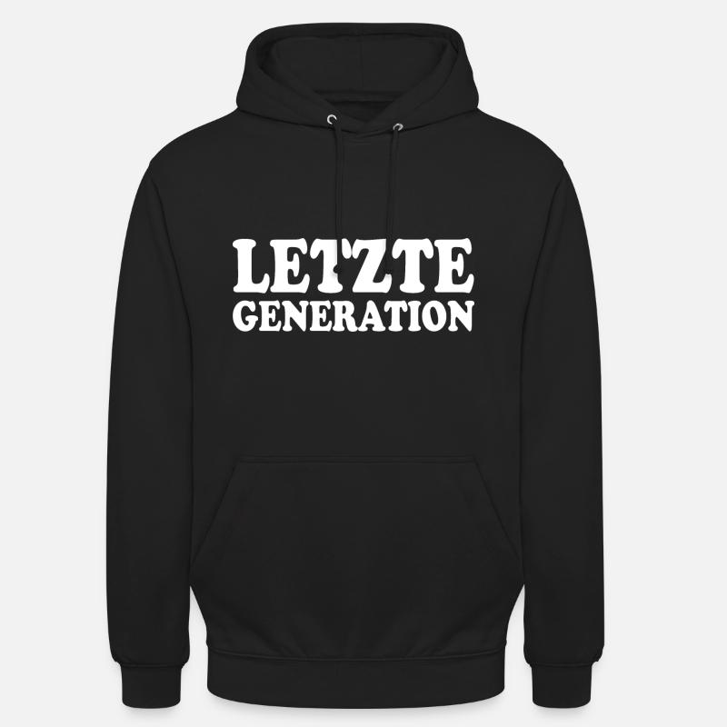 Letzte generation - Unisex Hoodie - Schwarz
